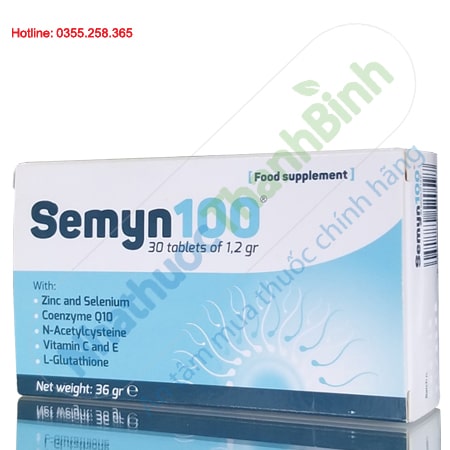 Semyn 100 hỗ trợ cải thiện chất lượng tinh trùng nam giới