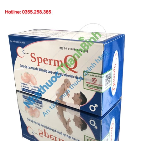 SpermQ hộp 60 viên - Cải thiện sức khỏe sinh sản nam giới