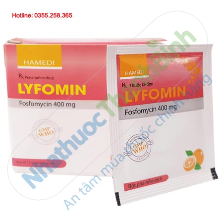 Thuốc Lyfomin 400mg điều trị nhiễm khuẩn đường tiết niệu