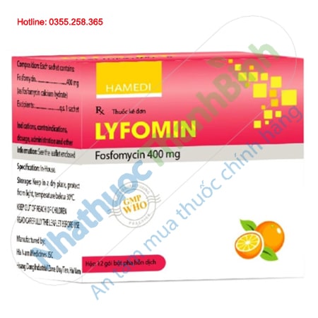 Thuốc Lyfomin 400mg điều trị nhiễm khuẩn đường tiết niệu
