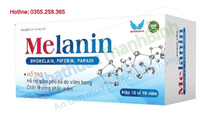 Thực phẩm bảo vệ sức khỏe Melanin hộp 30 viên