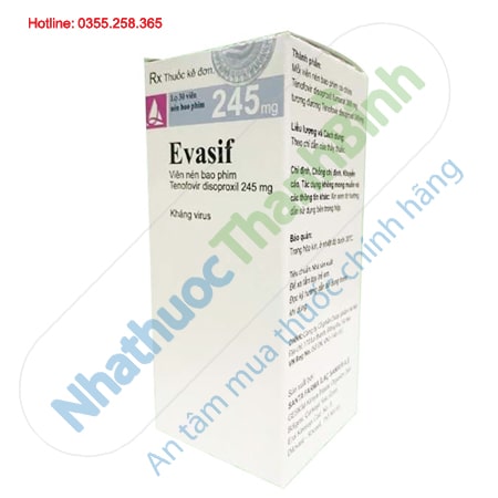 Thuốc Evasif 245mg điều trị viêm gan virut B
