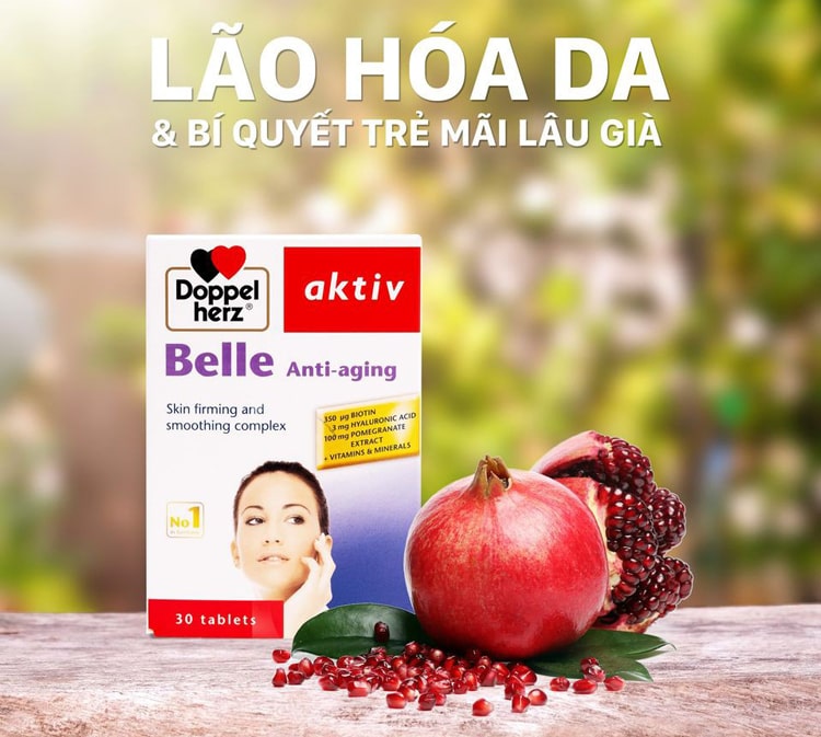 Belle Anti Aging giúp tăng tổng hợp collagen nuôi dưỡng da từ sâu bên trong
