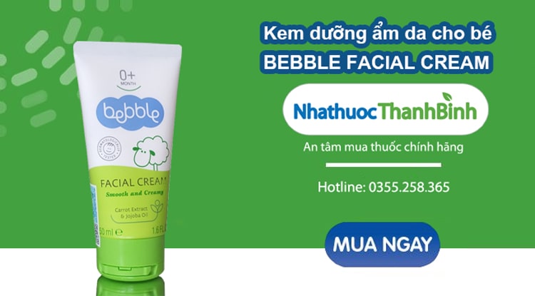 Mua kem dưỡng ẩm Bebble Facial Cream chính hãng tại Nhà thuốc Thanh Bình