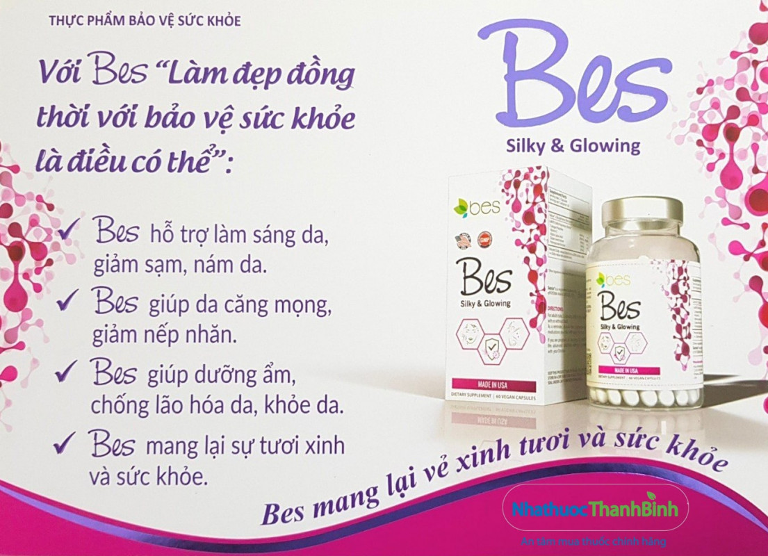 Viên uống Bes hỗ trợ làm sáng da giảm vết sạm, nám hiệu quả