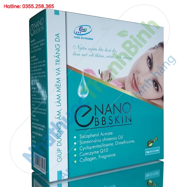 Viên dưỡng da E Nano BB Skin hộp 6 vỉ x 5 viên