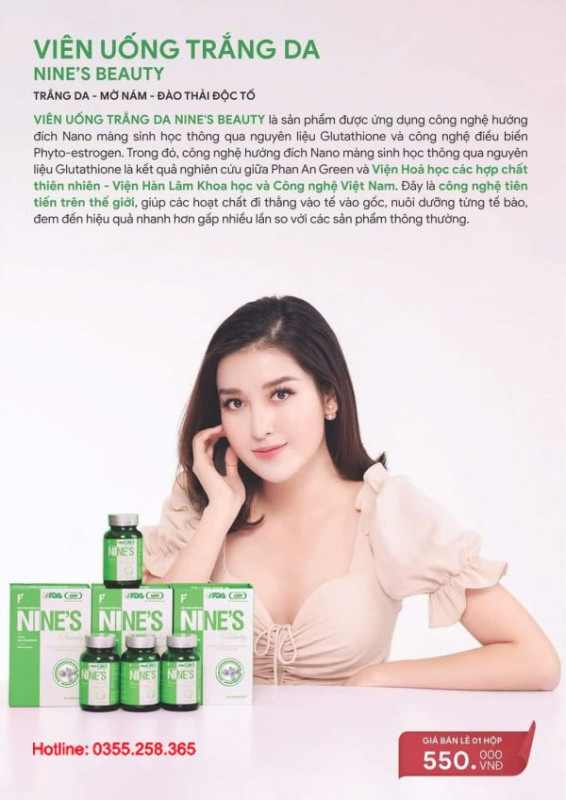 Viên uống trắng da Nine's Beauty được ứng dụng công nghệ tiên tiến cho chất lượng sản phẩm cao