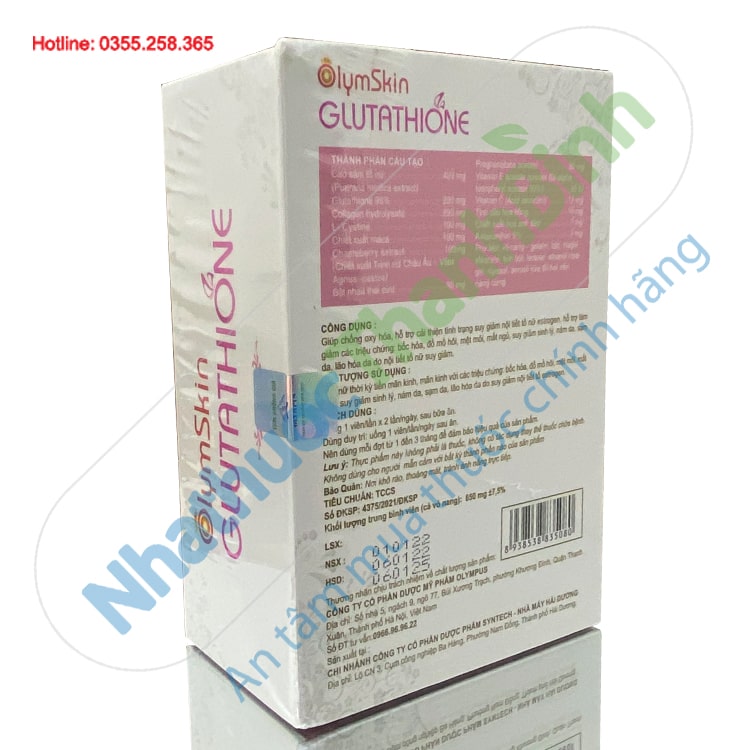 Olymskin Glutathione dùng cho phụ nữ thời kỳ tiền mãn kinh lão hóa da