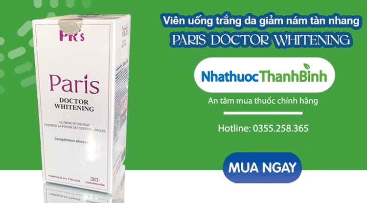 Mua Paris Doctor Whitening chính hãng với giá tốt nhất tại Nhà thuốc Thanh Bình