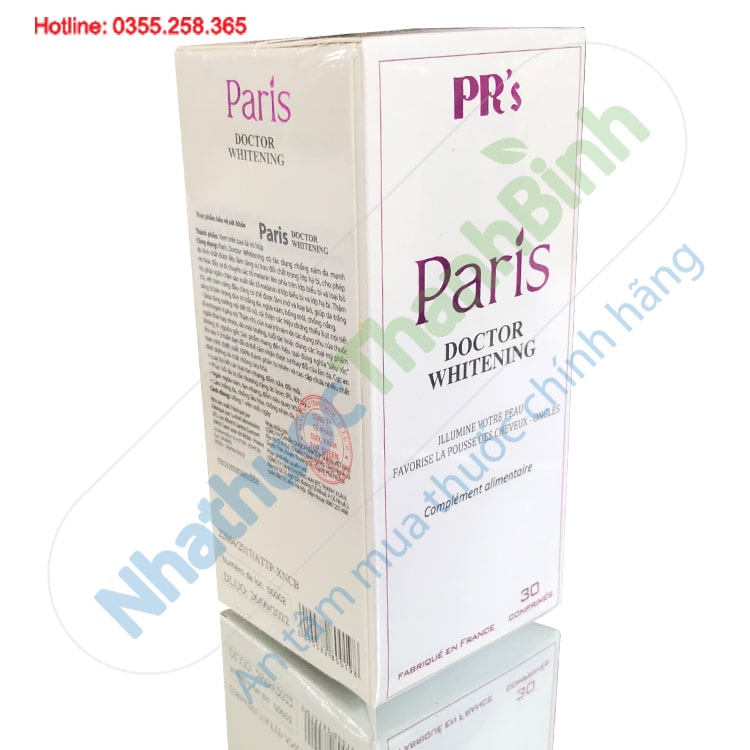 Viên uống hỗ trợ trị nám da Paris Doctor Whitening hộp 30 viên