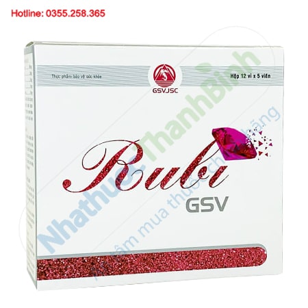 Rubi GSV - Viên uống đẹp da hỗ trợ giảm thâm sạm nám
