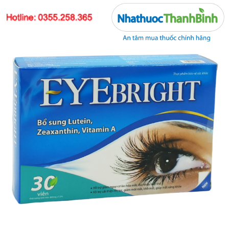 Eye Bright hỗ trợ cải thiện thị lực giảm mỏi mắt khô mắt giảm nguy cơ lão hóa mắt
