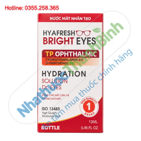 Nước Mắt Nhân Tạo Hyafresh Bright Eyes – Giải Pháp Dưỡng Ẩm, Giảm Khô Mỏi Mắt Hiệu Quả