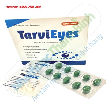 Thuốc TarviEyes giảm nhức mỏi mắt, suy giảm thị lực