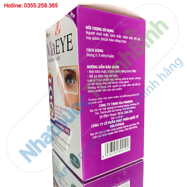 Via Eye hỗ trợ hạn chế quá trình lão hóa mắt, giảm thoái hóa võng mạc