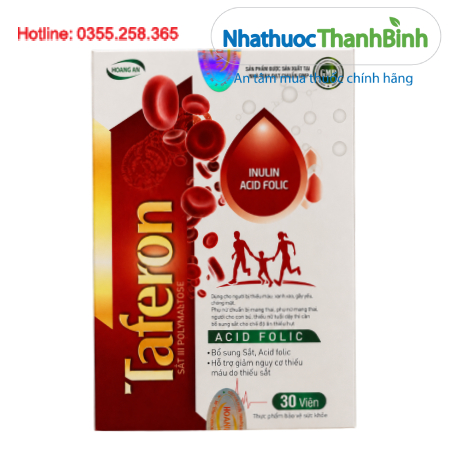 Taferon – Bổ sung sắt và acid folic, hỗ trợ giảm nguy cơ thiếu máu do thiếu sắt