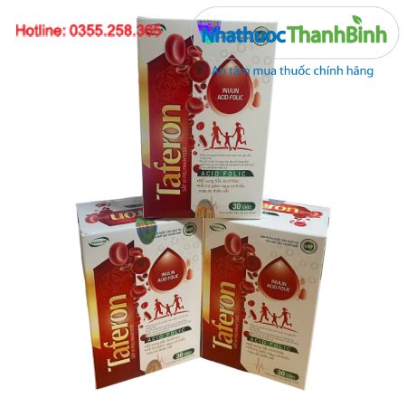 Taferon – Bổ sung sắt và acid folic, hỗ trợ giảm nguy cơ thiếu máu do thiếu sắt