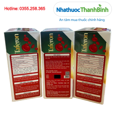 Taferon – Bổ sung sắt và acid folic, hỗ trợ giảm nguy cơ thiếu máu do thiếu sắt