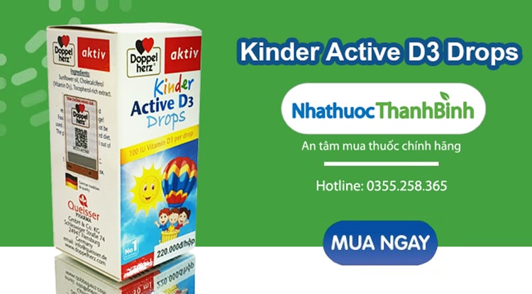 Mua Kinder Active D3 Drops chính hãng tại Nhà thuốc Thanh Bình