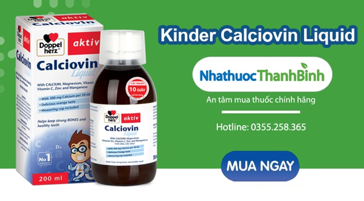 Mua Kinder Calciovin Liquid chính hãng Đức tại Nhà thuốc Thanh Bình