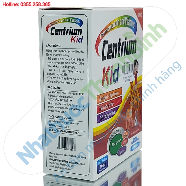 Centrium Kid - Siro giúp trẻ ăn ngon tiêu hóa tốt