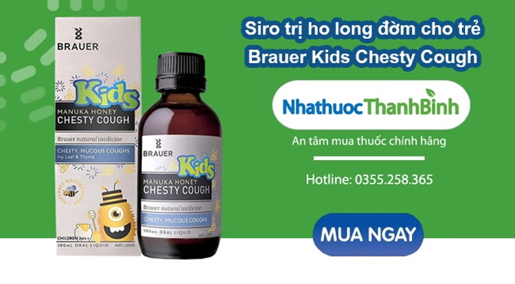 Mua Siro Brauer Kids Chesty Cough chính hãng tại Nhà thuốc Thanh Bình