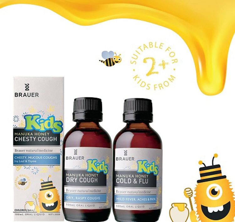 Siro ho Brauer Kids Chesty Cough 100ml nhập khẩu Úc