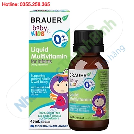 Brauer Liquid Multivitamin for Infants vitamin cho trẻ sơ sinh