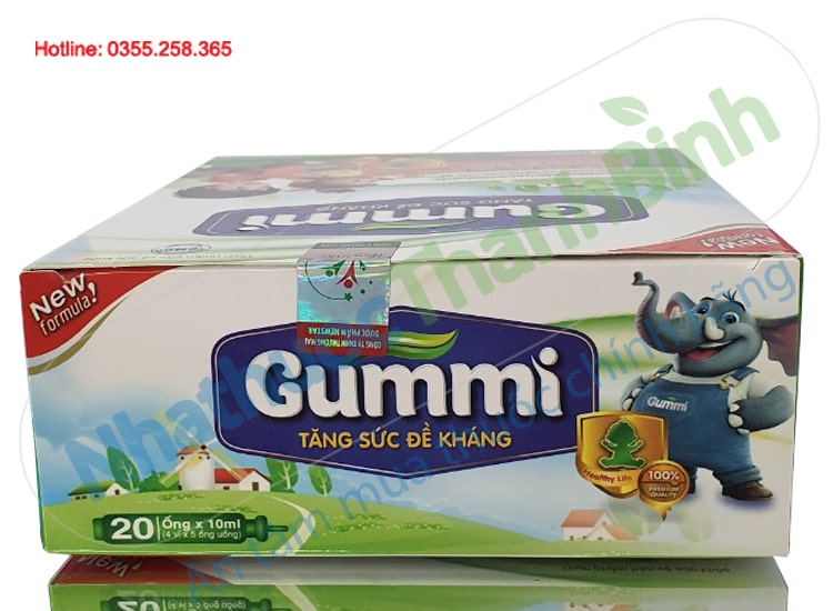 Siro tăng sức đề kháng cho trẻ Gummi hộp 20 ống