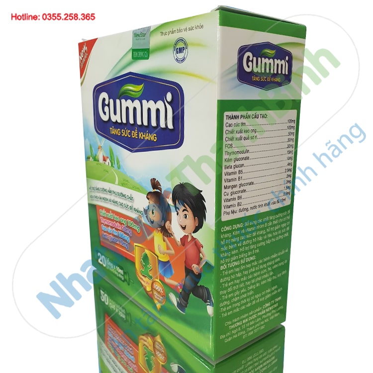Siro Gummi 20 ống tăng sức đề kháng kích thích bé ăn ngon miệng