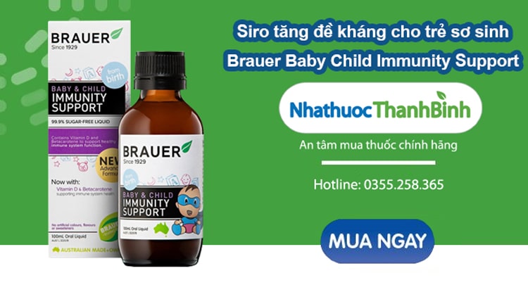 Mua Brauer Baby Child Immunity Support chính hãng tại Nhà thuốc Thanh Bình