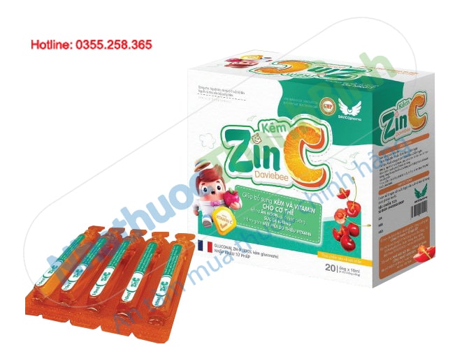 Kẽm ZinC Daviebee bổ sung kẽm và vitamin cho cơ thể