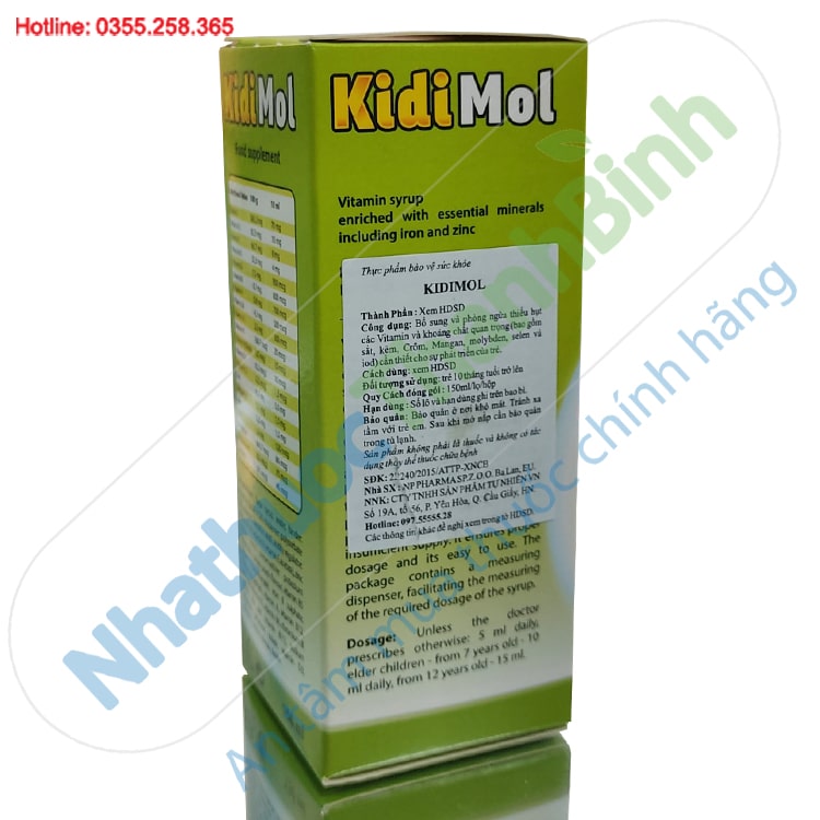Kidi Mol 150ml - Bổ Sung Vitamin Và Khoáng Chất cho trẻ
