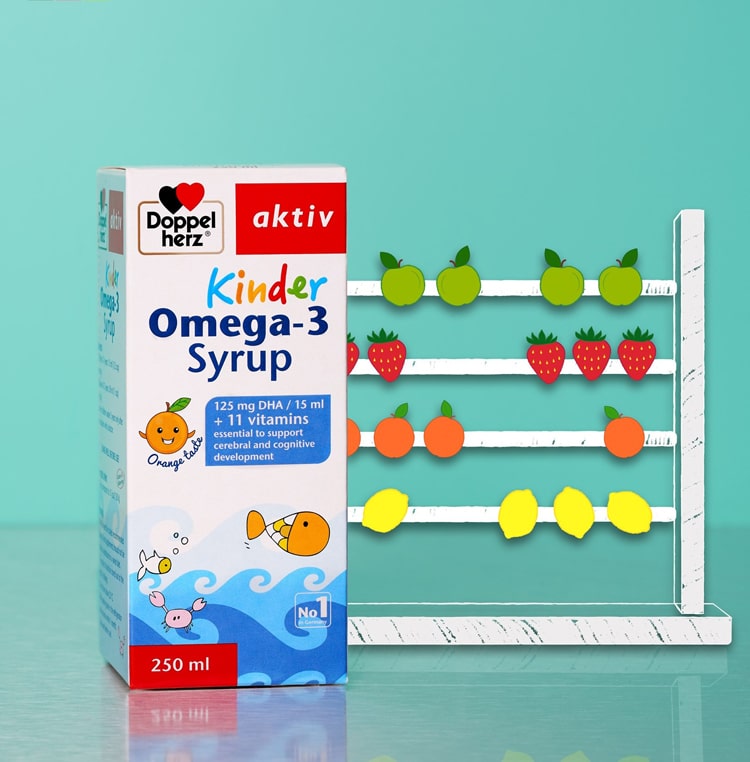 Kinder Omega 3 Syrup 200ml bổ não cải thiện thị lực cho trẻ