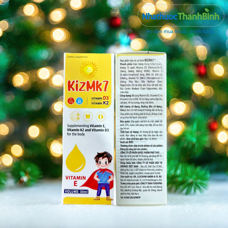 Kizmk7 giúp bé phát triển chiều cao tốt hơn giảm nguy cơ còi xương