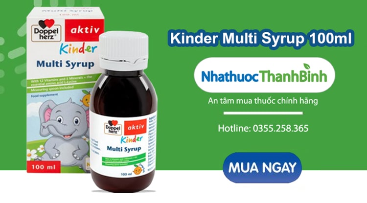 Mua Kinder Multi Syrup chính hãng tại Nhà thuốc Thanh Bình