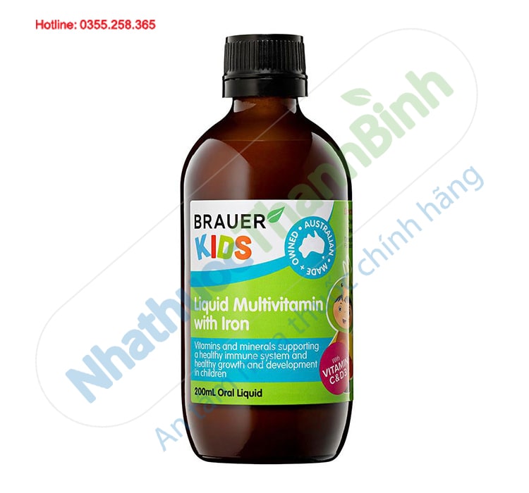 Siro Liquid Multivitamin With Iron 200ml nhập khẩu Úc