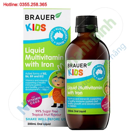 Liquid Multivitamin With Iron bổ sung vitamin và khoáng chất cho trẻ