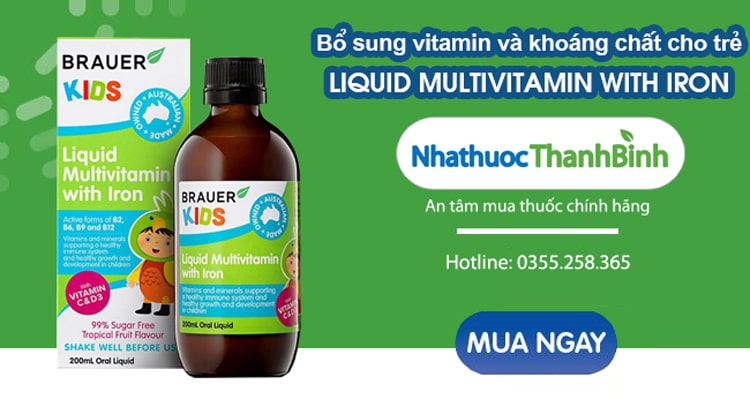 Mua Liquid Multivitamin With Iron chính hãng tại Nhà thuốc Thanh Bình