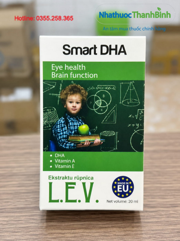Smart DHA 20ml hỗ trợ phát triển não bộ và khả năng nhận thức của trẻ
