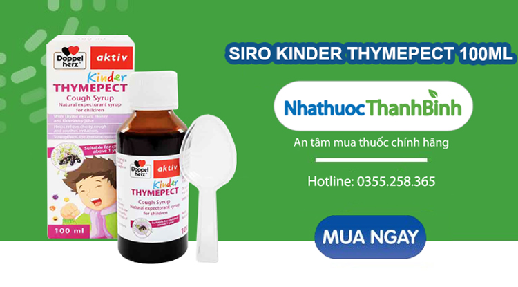Mua Kinder Thymepect chính hãng tại Nhà thuốc Thanh Bình
