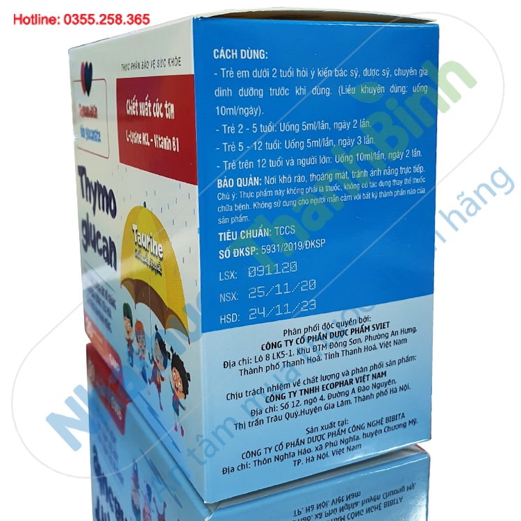 Siro Thymo Glucan hỗ trợ trẻ tăng sức đề kháng, tăng cường hấp thu