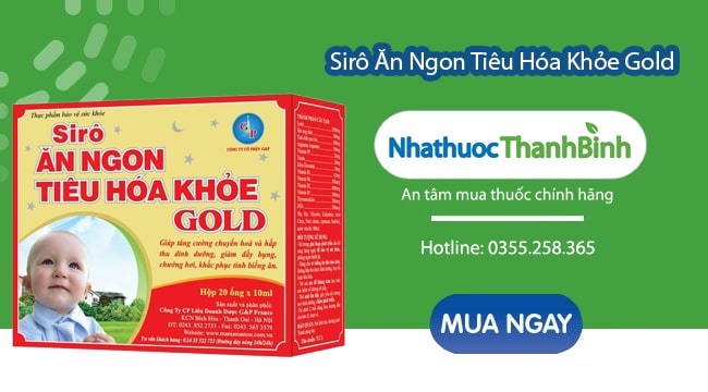 Nhà thuốc Thanh Bình bán Siro ăn ngon tiêu hóa khỏe Gold chính hãng với giá tốt nhất