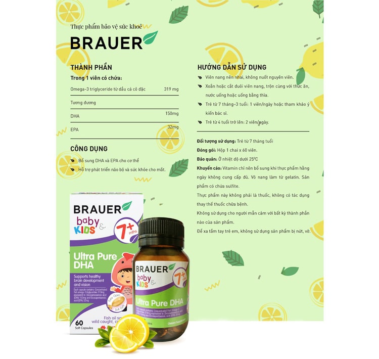 Ultra Pure DHA dùng cho trẻ từ 7 tháng tuổi trở lên