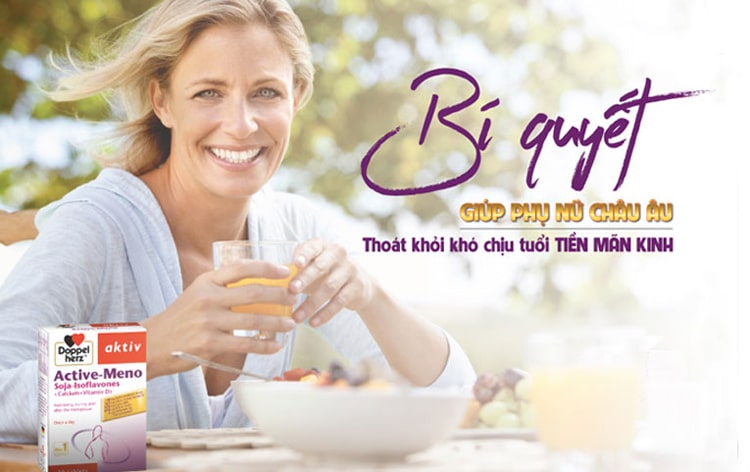 Viên uống Active Meno hỗ trợ cải thiện các triệu chứng thời kỳ tiền mãn kinh, mãn kinh