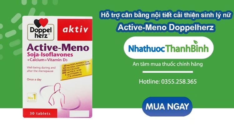 Mua thuốc Active Meno chính hãng tại Nhà thuốc Thanh Bình
