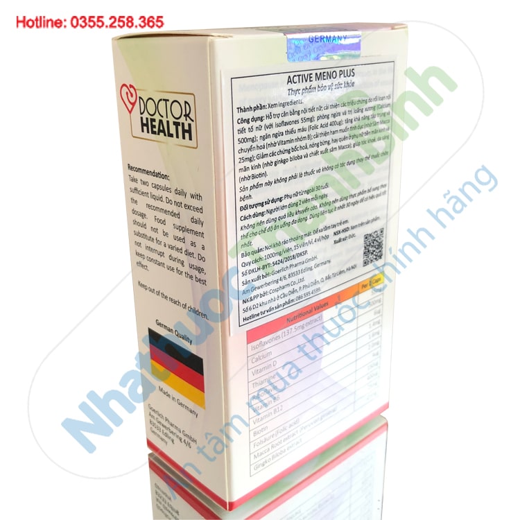 Viên uống hỗ trợ cân bằng nội tiết tố nữ Active Meno Plus nhập khẩu Đức