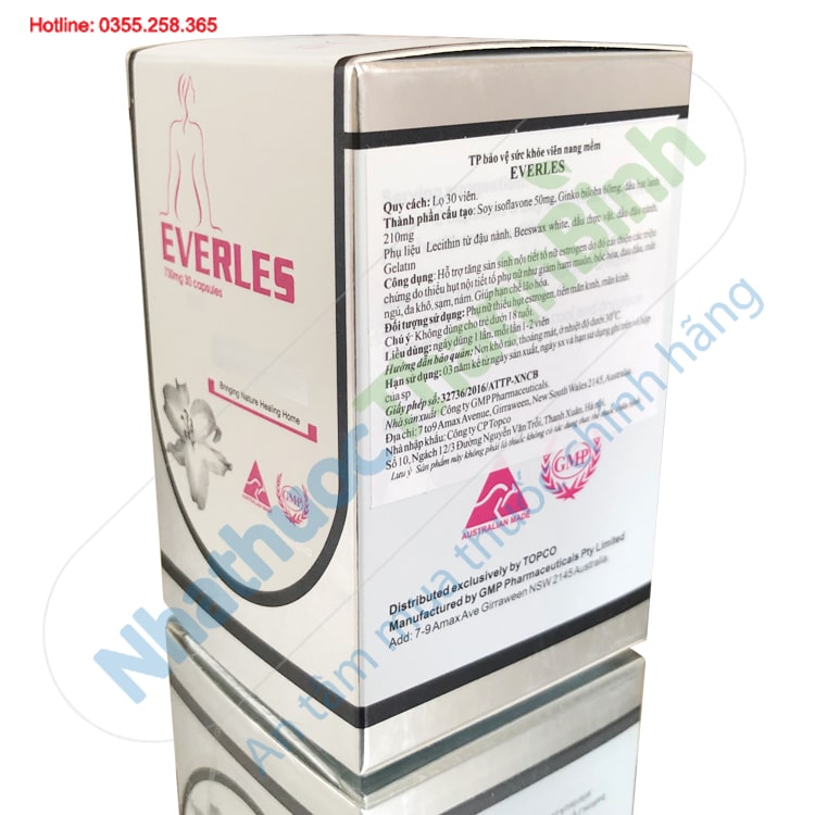 Viên uống Everles lọ 30 viên hỗ trợ tăng cường nội tiết tố nữ