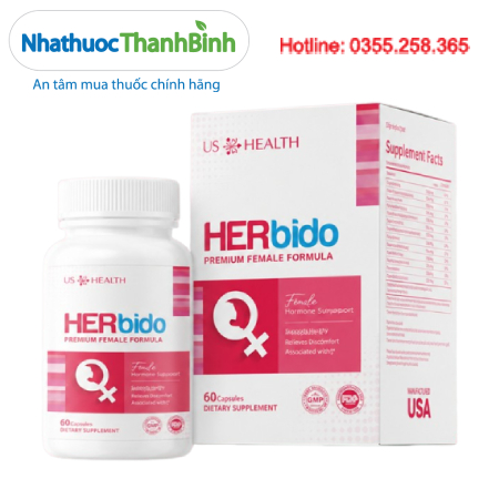 Herbido – Viên uống hỗ trợ giảm bốc hỏa, cải thiện sinh lý nữ tuổi tiền mãn kinh và mãn kinh