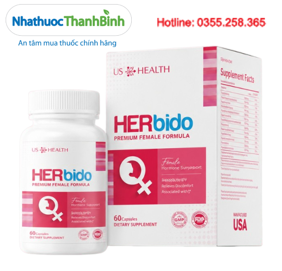 Viên uống HERBIDO hỗ trợ giảm triệu chứng tiền mãn kinh và mãn kinh